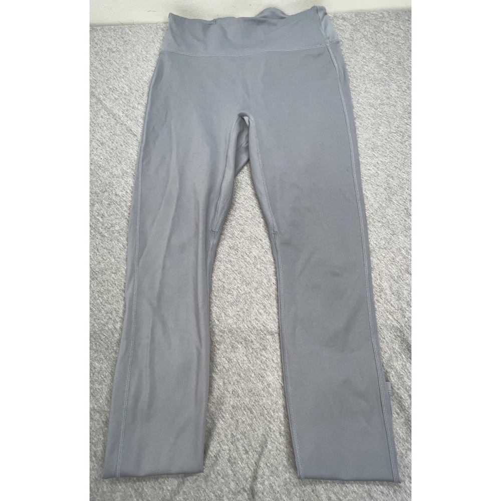 Fabletics Leggings Womens Medium Gray Motion365 Ankle High‎ Rise Stretch Pockets